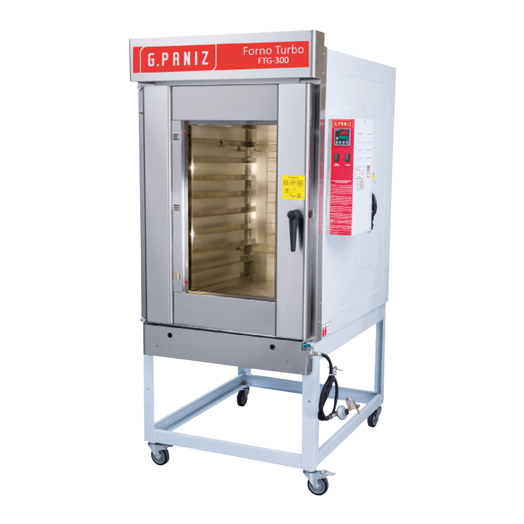 HORNO GPANIZ TURBO 10 BANDEJAS FTG-300 C/BANDEJAS 58 x 68 PERFORADAS