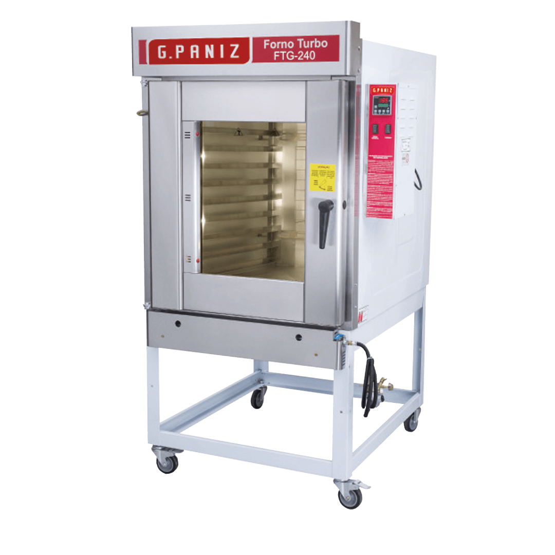 HORNO GPANIZ TURBO 8 BANDEJAS FTG-240 C/BANDEJAS 58 x 68 PERFORADAS