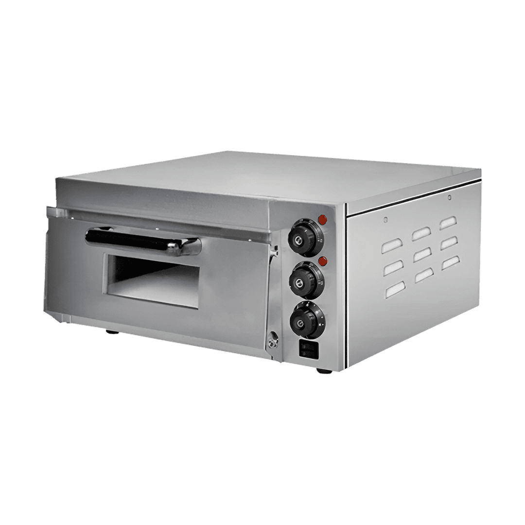 HORNO PIZZA ITA 1 CAMARA SIMPLE ELECTRICO CON PIEDRA REFRACTARIA 350°C